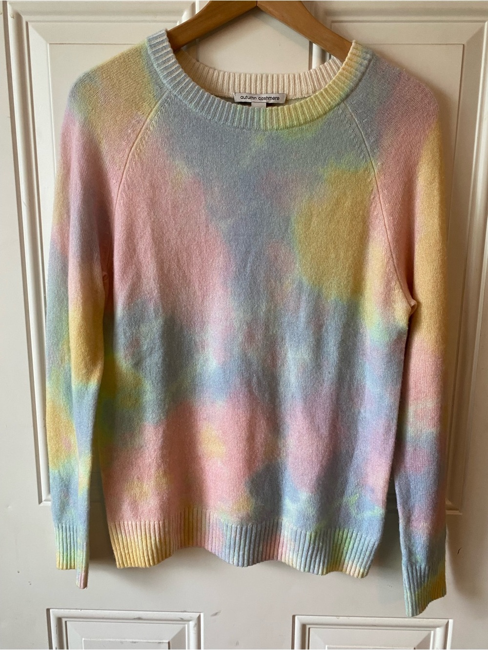 Autumn Cashmere Pastel Splotch Crewneck Sweater, Coquette, Soft Girl, Whimsical